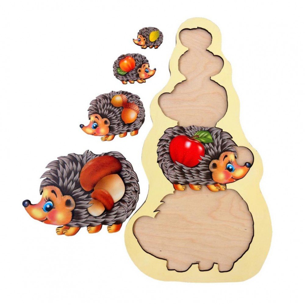 Настольная игра-сортер "Ежики" Ubumblebees (ПСД045) PSD045 больше-меньше Настольная игра-сортер "Ежики" Ubumblebees (ПСД045) PSD045 больше-меньше