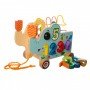 Детская развивающая игрушка на колесах MD 1256 деревянная
