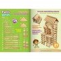 Деревянный конструктор "Домик с балконом" Igroteco 900248, 136 деталей