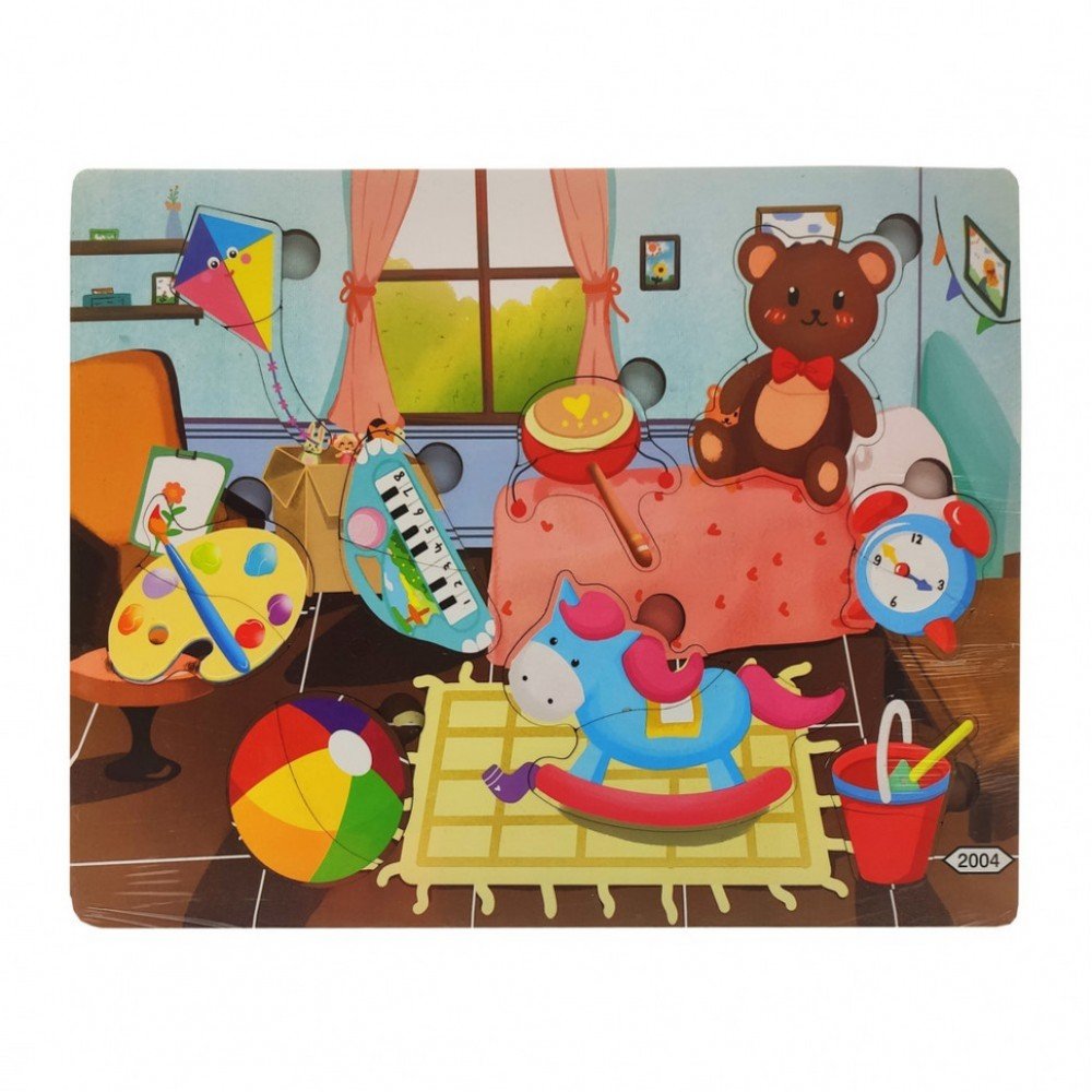 Деревянная игрушка Пазлы MD 2561-2001/24, 30х22 см Детская комната