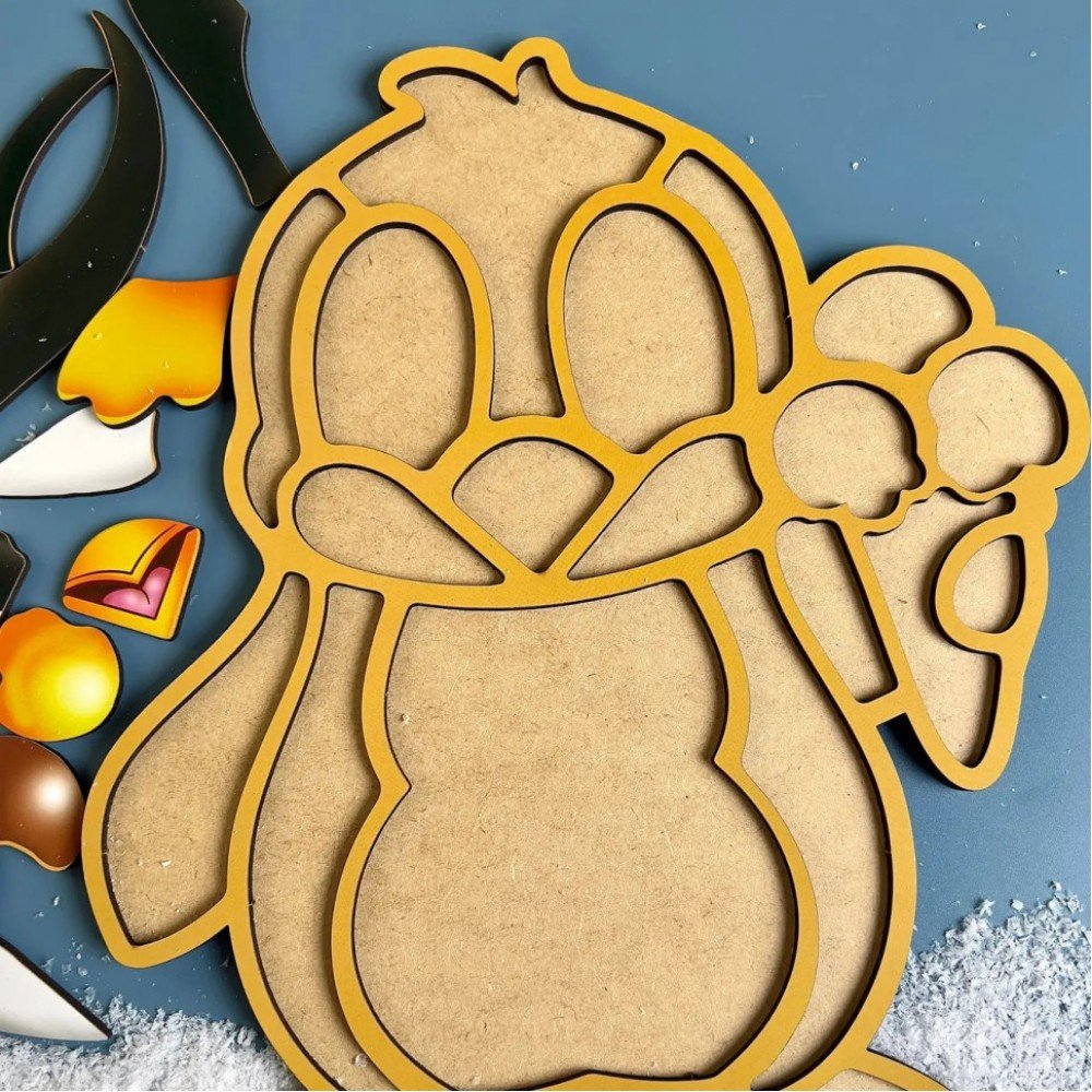 Деревянный пазл-вкладыш "Пингвин" Ubumblebees (ПСД120) PSD120 пазл-контур Деревянный пазл-вкладыш "Пингвин" Ubumblebees (ПСД120) PSD120 пазл-контур