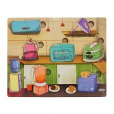 Деревянная игрушка Пазлы MD 2561-2001/24, 30х22 см Кухонные приборы 