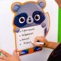 Магнитная доска "Енот" с маркером Vladi Toys VT3601-20 укр.