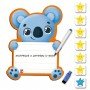 Магнитная доска "Коала" с маркером Vladi Toys VT3601-23 укр.