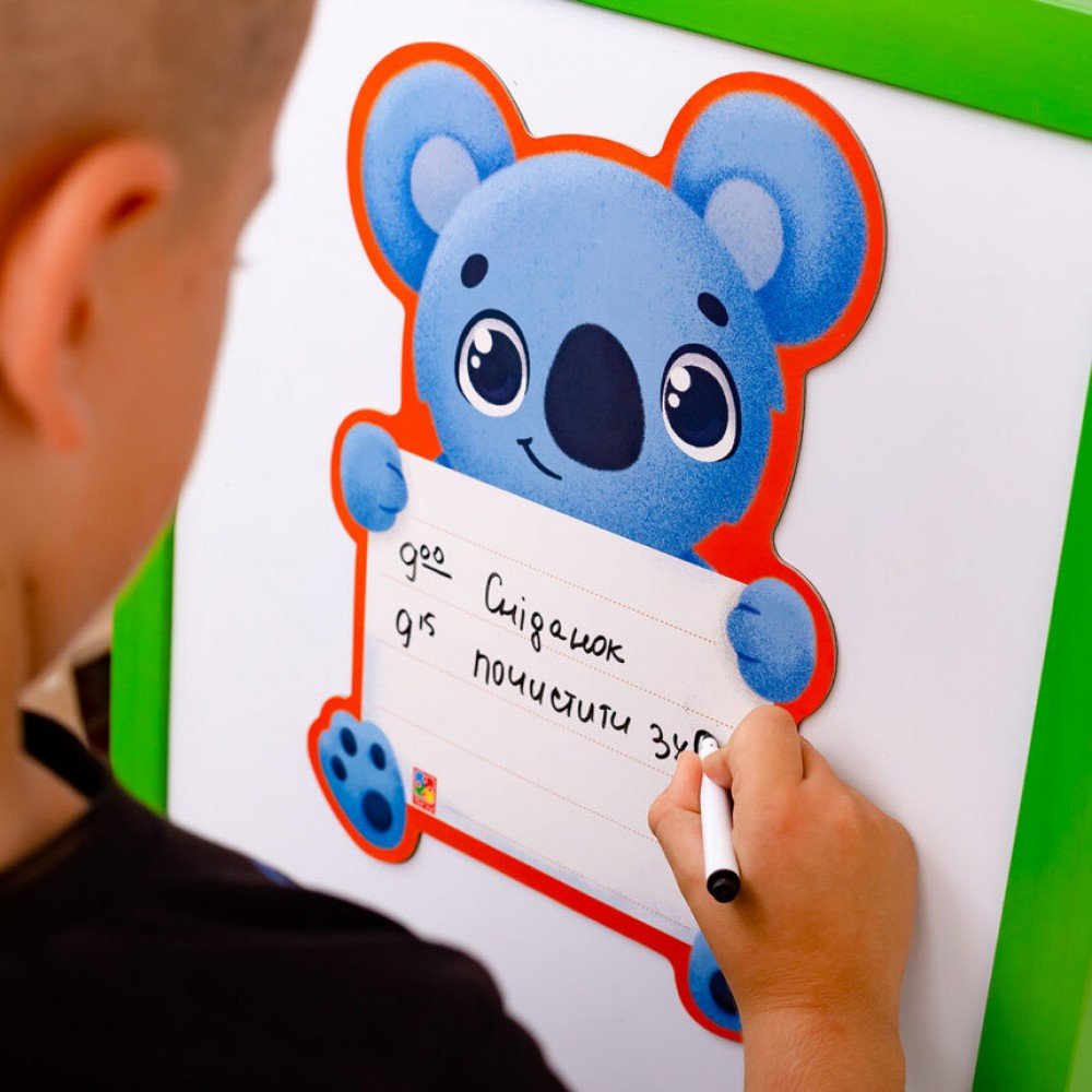 Магнитная доска "Коала" с маркером Vladi Toys VT3601-23 укр.