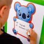 Магнитная доска "Коала" с маркером Vladi Toys VT3601-23 укр.