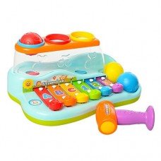 Развивающая музыкальная игрушка "Ксилофон" 9199, логика, с молотком