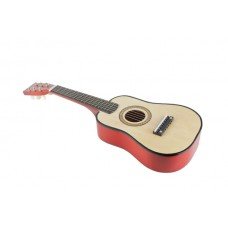 Игрушечная гитара с медиатором M 1369 деревянная Натуральный