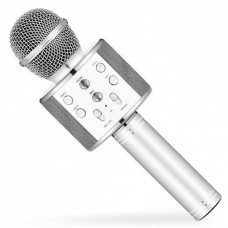 Караоке микрофон с колонкой WS-858 беспроводной WS-858Silver