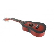 Игрушечная гитара с медиатором M 1369 деревянная Красный