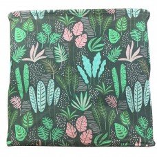 Корзина для игрушек CLR616 хлопок, водонепроницаемая пропитка, 50*40*50 см Тропики темный