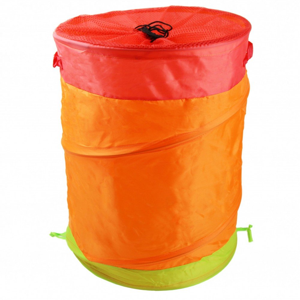 Детская корзина для игрушек M 2507 на шнурке Оранжевая M 2507 Orange