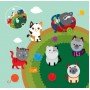 Детская книга аппликаций "Коты" 403242 с наклейками