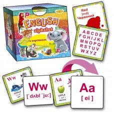 Английский алфавит в картинках Alphabet MKO0003 со складами 