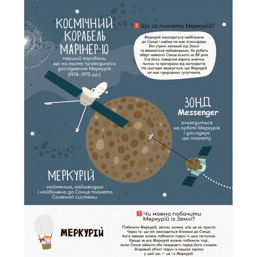 Детская книга "Моя первая энциклопедия "Загадочный космос" 866002 на укр языке