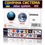 Развивающие карточки "Солнечная система" 110х110 мм 101832 на укр /англ языке
