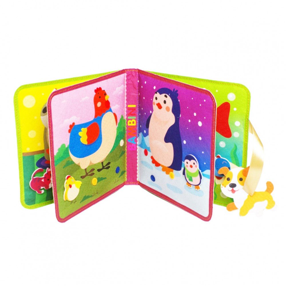 Развивающая Фетровая книга "Умный малыш" 403969 Развивающая Фетровая книга "Умный малыш" 403969