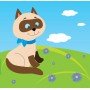 Детская развивающая книга Мама и малыши "Котятя" 402849 с наклейками