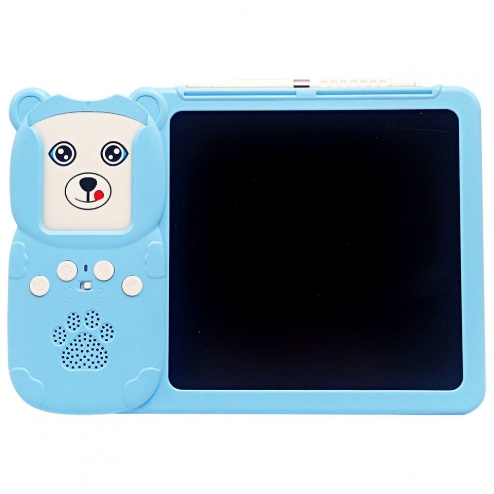 Планшет для рисования LCD Writing Tablet + озвученная азбука Монтессори Y5-1AB 112 карт (Синий)