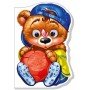 Детская книга "Дружные зверята Медвежонок" 393019 на укр языке