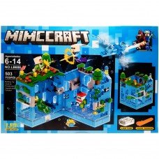 Конструктор "Minecraft" LB606, 503 элемента, LED