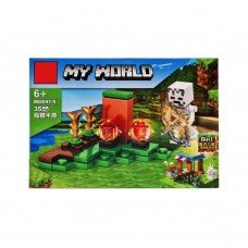 Конструктор детский Minecraft MG691 с фигуркой героя (Вид 5)