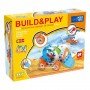 Конструктор детский Build&Play "Бульдозер + Вертолет" HANYE J-101B, 117 элемента