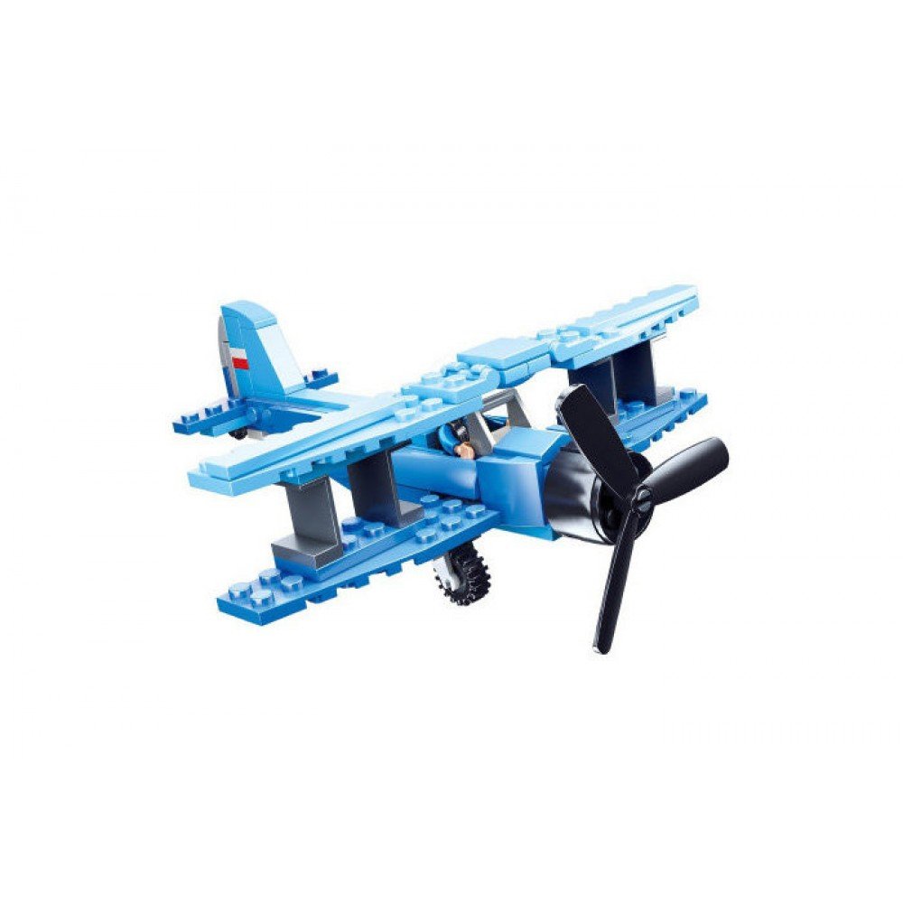 Конструктор SLUBAN M38-B0666 Авиация, 101 деталь Кукурузник