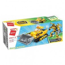 Детский Конструктор Qman 1417-1-6 стройтехника, 79 дет (Savage Bulldozer)