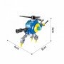 Детский конструктор Qman 2708Q машина, вертолет, фигурки, 203 детали