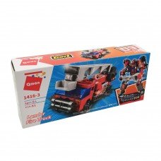 Детский Конструктор Qman 1416-1-6 транспорт, 88 дет (Lander Fire Truck)