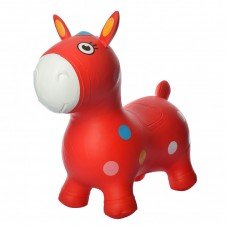 Детский прыгун-лошадка MS1582 резиновый Красный
