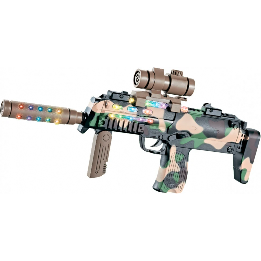Автомат свето-звуковой HK MP7 в наборе с очками