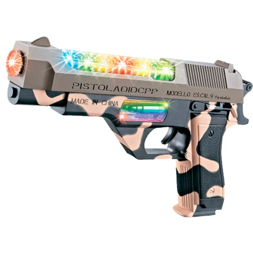 Пистолет свето-звуковой Desert Eagle в наборе с гранатой