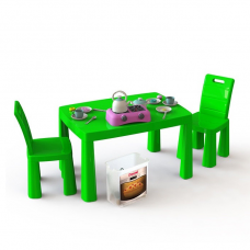 Игровой набор Кухня детская DOLONI-TOYS 04670/1 34 предмета, стол 2 стульчика 04670/1