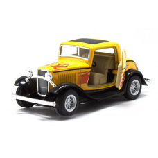 Детская модель машинки FORD COUPE KT5332FW инерционная Желтый