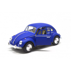 Машинка коллекционная Volkswagen Beetle KT5057WM, инерционная Синий