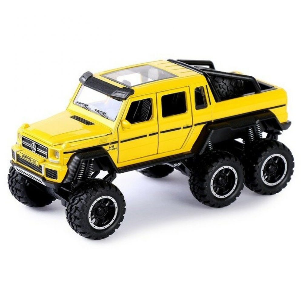 Машинка металлическая 7692-3 "MERCEDES" 1:32 "АВТОПРОМ" Жёлтый