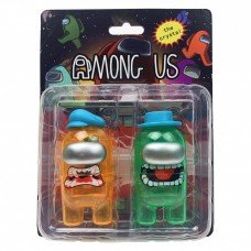 Фигурки героев 21402A "Among Us" 2 героя в наборе Оранжевый,зеленый
