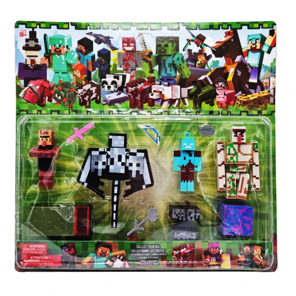 Игровой набор фигурок по игре "Майнкрафт" 48414-1 с аксессуарами
