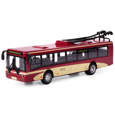 Троллейбус 6407B "Автопарк" 1:72 металлический (Красный)