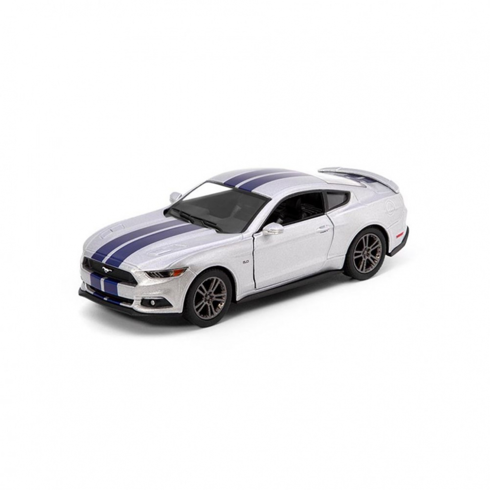 Детская модель машинки Ford Mustang GT 2015 Kinsmart KT5386FW, 1:38 Silver