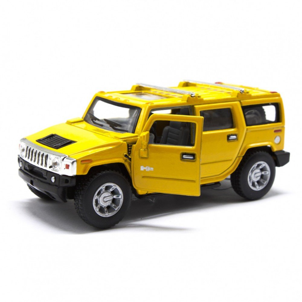 Коллекционная игрушечная машинка HUMMER H2 SUV KT5337W инерционная Желтый