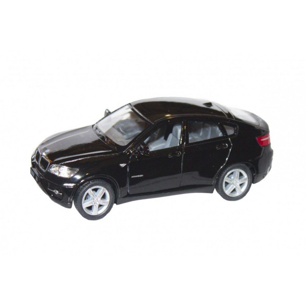 Коллекционная игрушечная машинка BMW X6 KT5336W инерционная Черный
