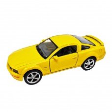 Инерционная машинка FORD MUSTANG GT 2006 Kinsmart КТ5091, 1:42 (Желтый)