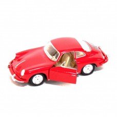 Коллекционная игрушечная модель Porsche 356B Carrera KT5398W инерционная Красный
