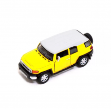 Детская железная машинка TOYOTA FJ CRUISER КТ5343, инерционная (Жёлтый)