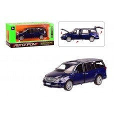 Игрушечная машинка с открывающимися дверьми 6611 "АВТОПРОМ" металлическая Синий