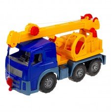 Игрушечная машинка Кран 0572 с выдвижной стрелой Синий