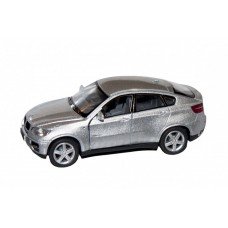 Коллекционная игрушечная машинка BMW X6 KT5336W инерционная Серебристый